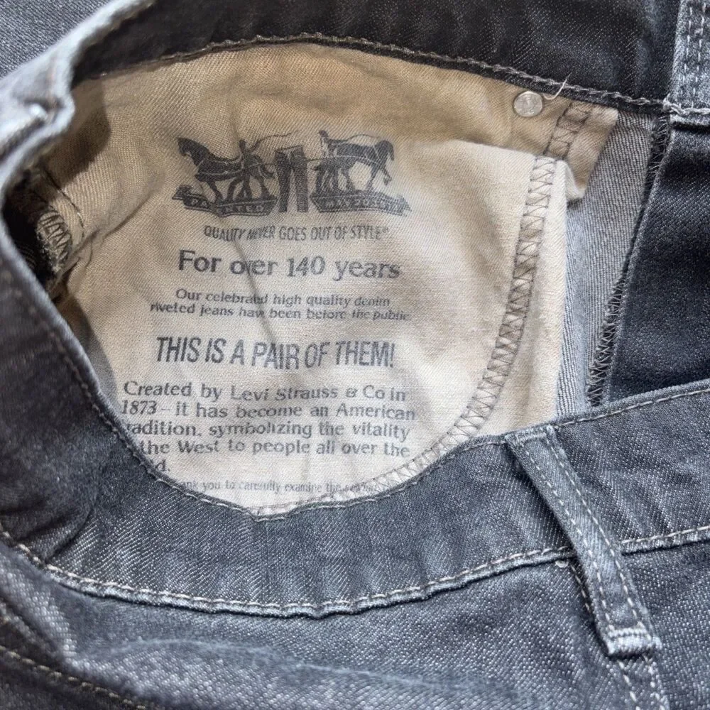 LEVI'S 569 JEANS Loose Straight Black Y2K Skater VintageStyle Streetwear Relaxed